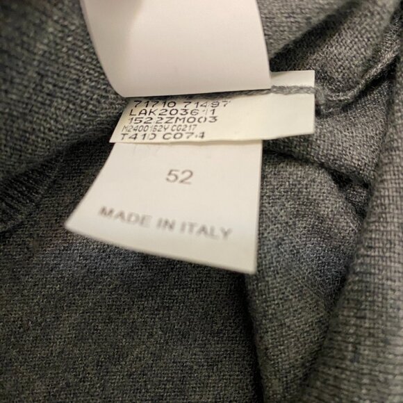 Brunello Cucinelli Cashmere Wool Blend V-Neck Sweater Size L - Picture 10 of 11